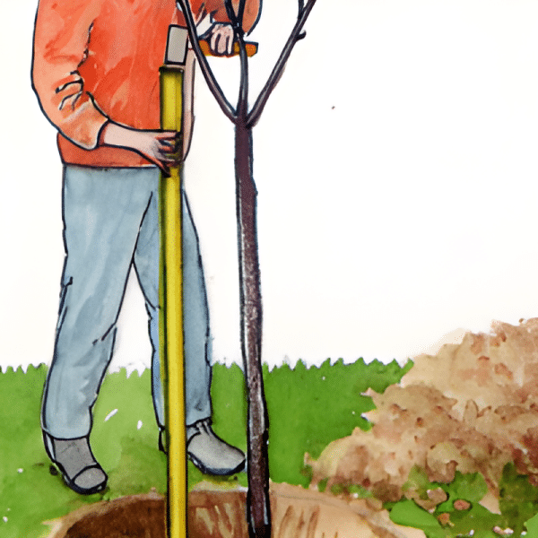 Baumstützen, für jeden frisch gepflanzten Baum