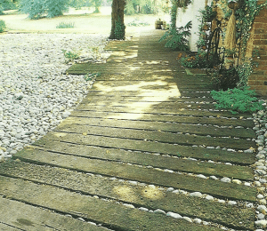 Gartenwege aus Stein und Holz, Auswahl und Material