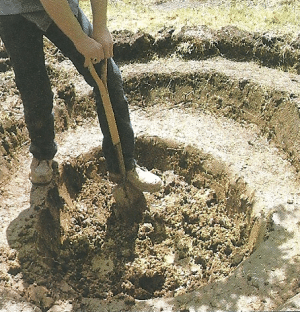 Miniteich im Garten 